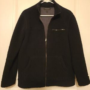 Banana Republic Men's Sherpa full zip Black Small